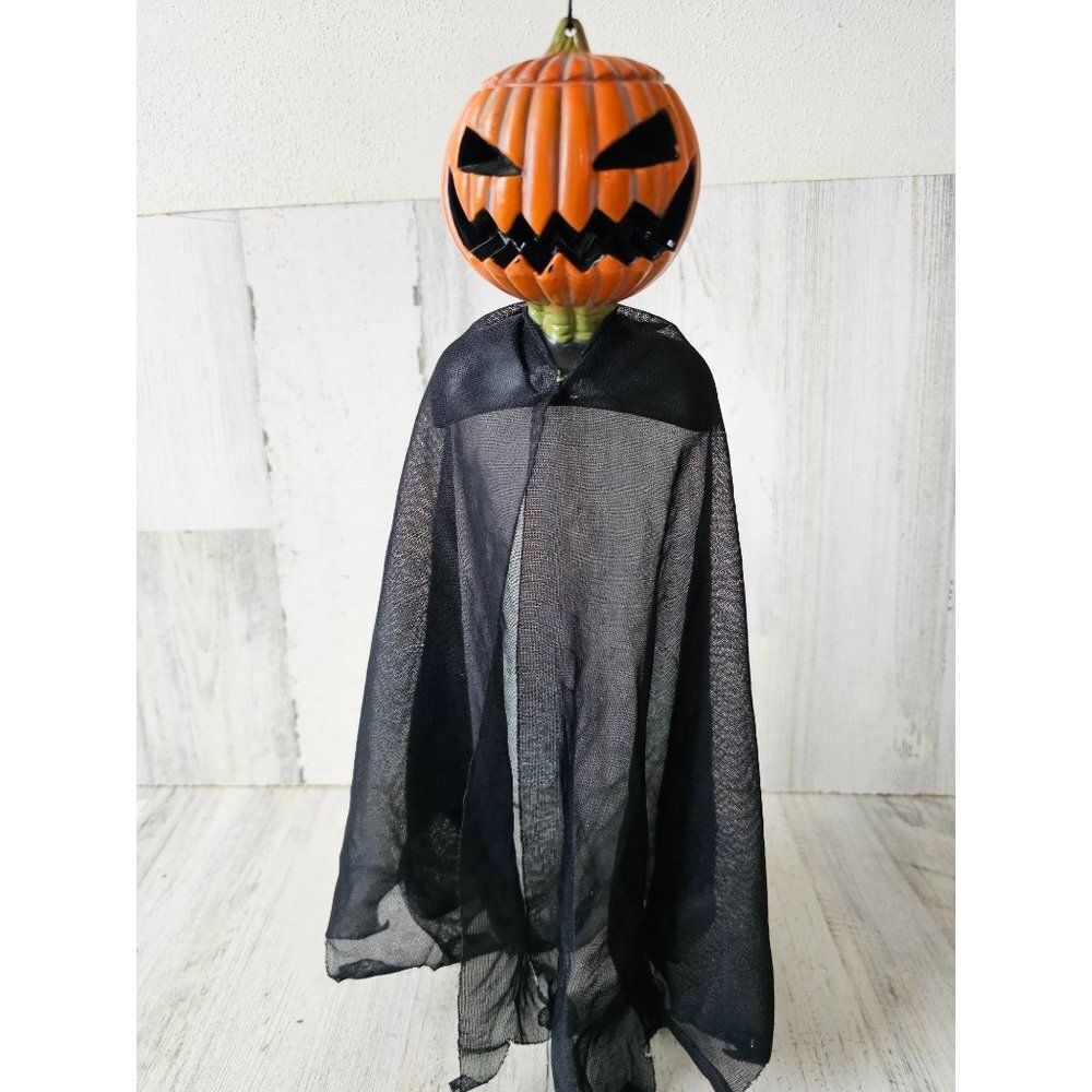Hanging jack-o'-lantern pumpkin‎ Halloween prop decor office home vintage
